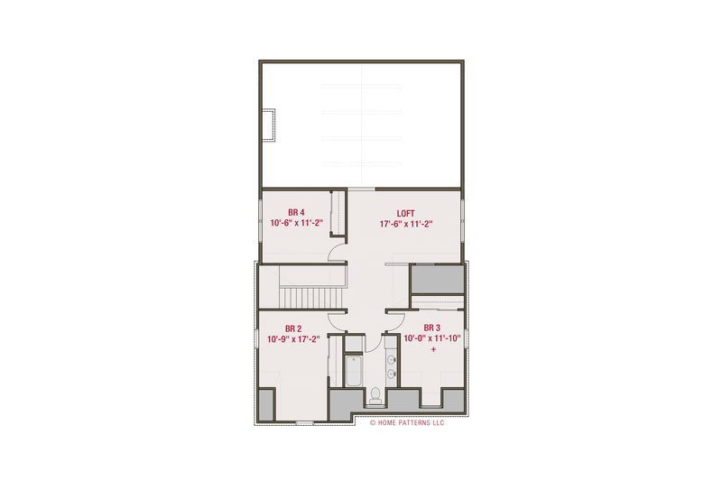 House Plan Design - Floor Plan - Upper Floor for Tudor House Plan #461-104 - 5 bed, 2.5 bath