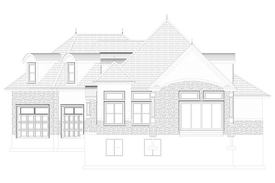 Exterior - Other Elevation for European House Plan #1060-278 - 3 bed, 2.5 bath
