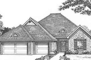 European Exterior - Front Elevation Plan #310-397