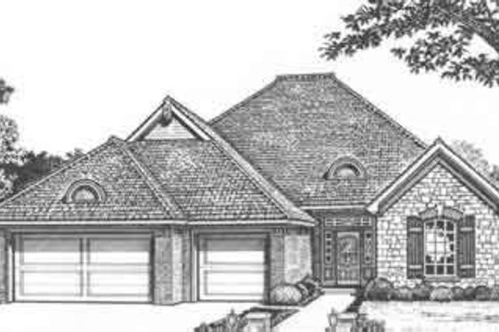 Exterior - Front Elevation for European House Plan #310-397 - 4 bed, 2.5 bath