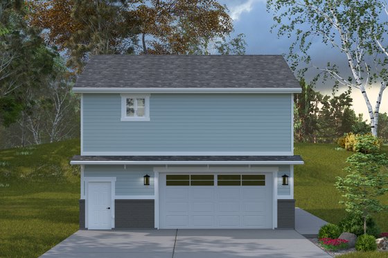 Exterior - Front Elevation 3 for Traditional House Plan #1060-380 - 2 bed, 1 bath