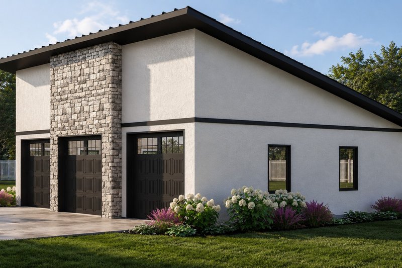 Dream House Plan - Exterior - Other Elevation for Modern House Plan #1064-485, 0 bath