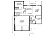 European Style House Plan - 3 Beds 2 Baths 1256 Sq/Ft Plan #18-214 