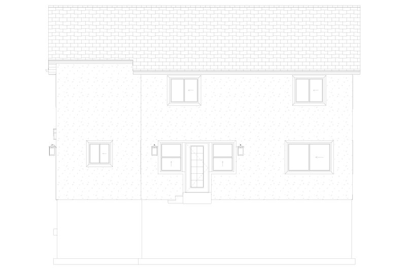 Home Plan - Exterior - Rear Elevation 3 for Craftsman House Plan #1060-263 - 4 bed, 2.5 bath