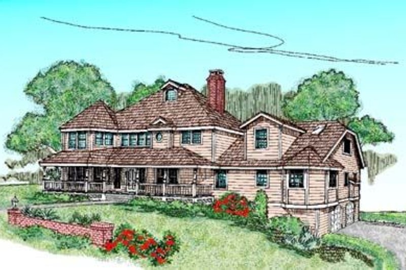 Traditional Style House Plan - 5 Beds 4.5 Baths 3417 Sq/Ft Plan #60-376