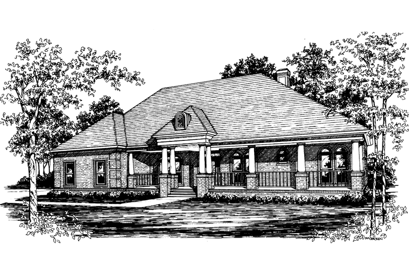Home Plan - Traditional Exterior - Front Elevation Plan #30-183