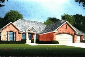 Traditional Exterior - Front Elevation Plan #65-346