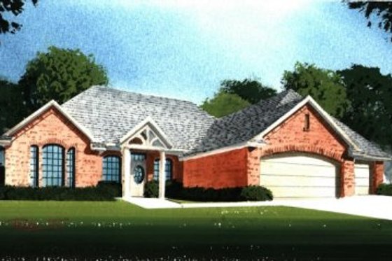 Exterior - Front Elevation for Traditional House Plan #65-346 - 3 bed, 2 bath