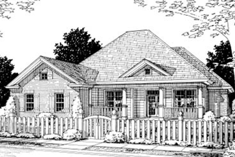 House Design - Traditional Exterior - Front Elevation Plan #20-374