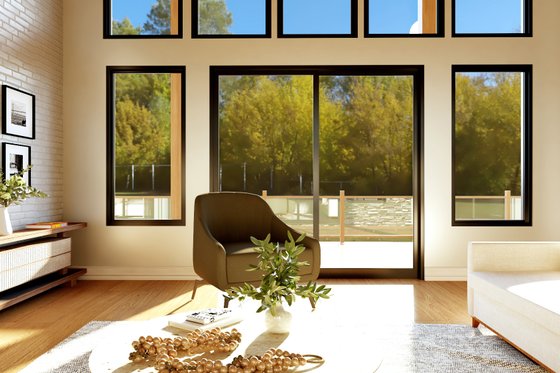 Interior - Family Room 1 for Contemporary House Plan #1064-364 - 2 bed, 2 bath