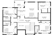 Classical Style House Plan - 4 Beds 4.5 Baths 4772 Sq/Ft Plan #1101-41 