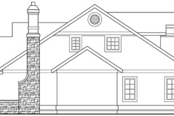 Exterior - Other Elevation 1 for European House Plan #124-817 - 3 bed, 2.5 bath