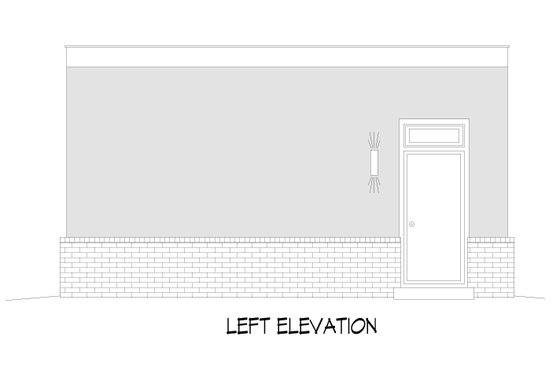 Exterior - Other Elevation for Colonial House Plan #932-1162, 0 bath