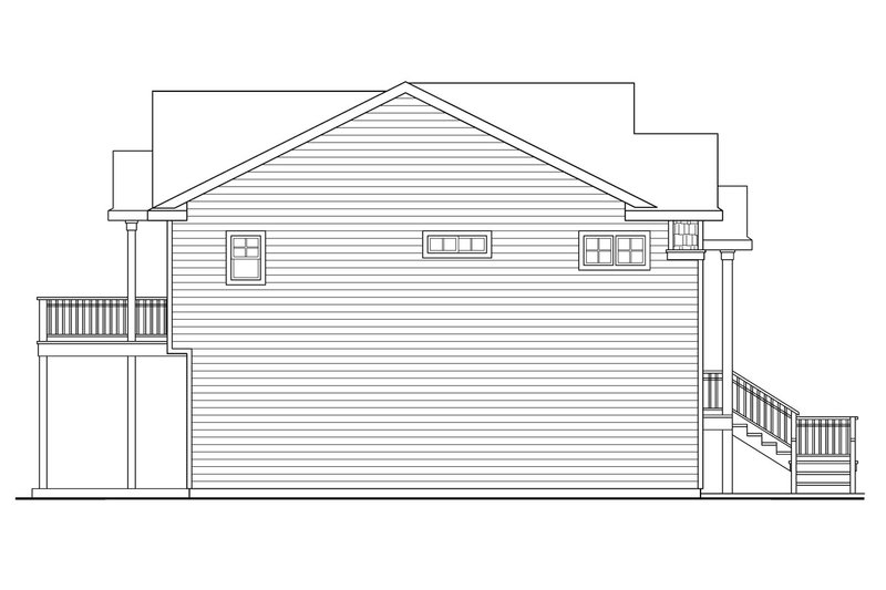 Home Plan - Exterior - Other Elevation for Craftsman House Plan #124-825 - 2 bed, 3 bath
