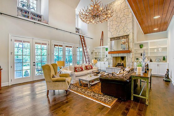 Interior - Family Room 1 for Craftsman House Plan #17-2444 - 5 bed, 5.5 bath