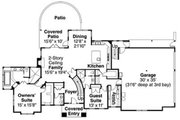 European Style House Plan - 5 Beds 3.5 Baths 3143 Sq/Ft Plan #124-735 
