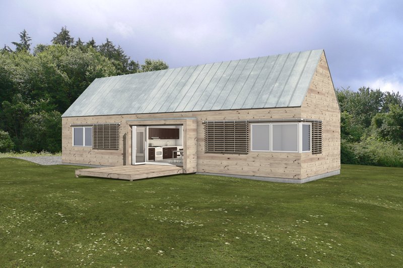 Dream House Plan - Modern, Front elevation