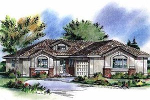 Traditional Exterior - Front Elevation Plan #18-199