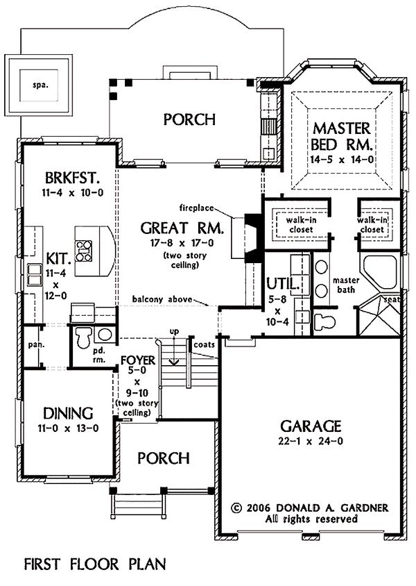 Home Plan - Traditional Floor Plan - Main Floor Plan #929-45