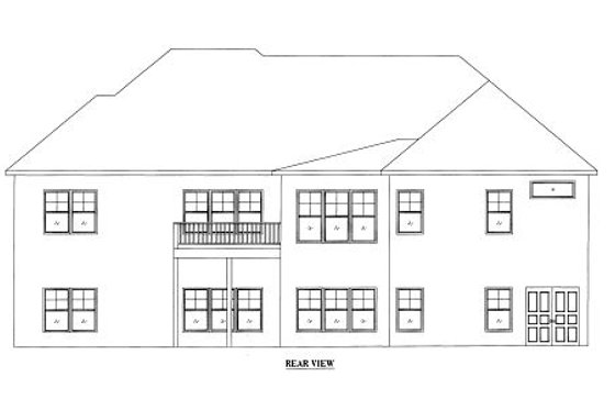 Exterior - Other Elevation for European House Plan #437-22 - 3 bed, 2 bath