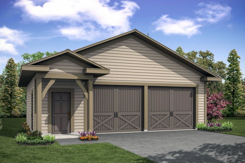Dream House Plan - Cottage Exterior - Front Elevation Plan #124-1101