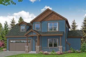 Country Exterior - Front Elevation Plan #124-1215
