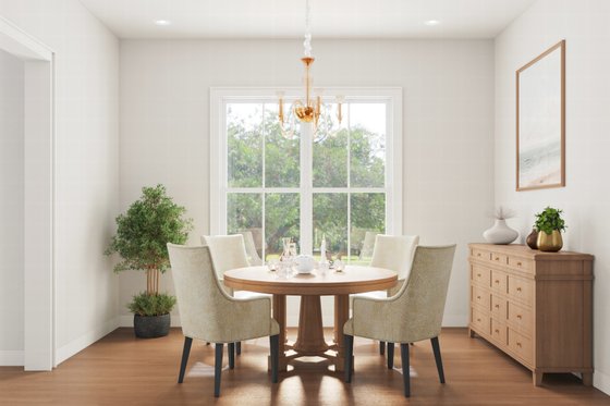 Interior - Dining Room for Farmhouse House Plan #1117-45 - 4 bed, 3 bath