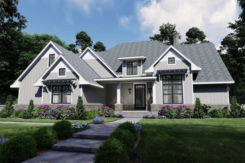 Architectural House Design - Taupe