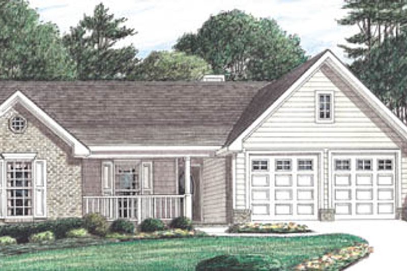 Traditional Style House Plan - 4 Beds 2 Baths 1680 Sq/Ft Plan #34-125