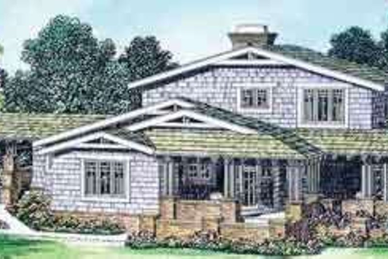 Dream House Plan - Bungalow Exterior - Front Elevation Plan #72-463