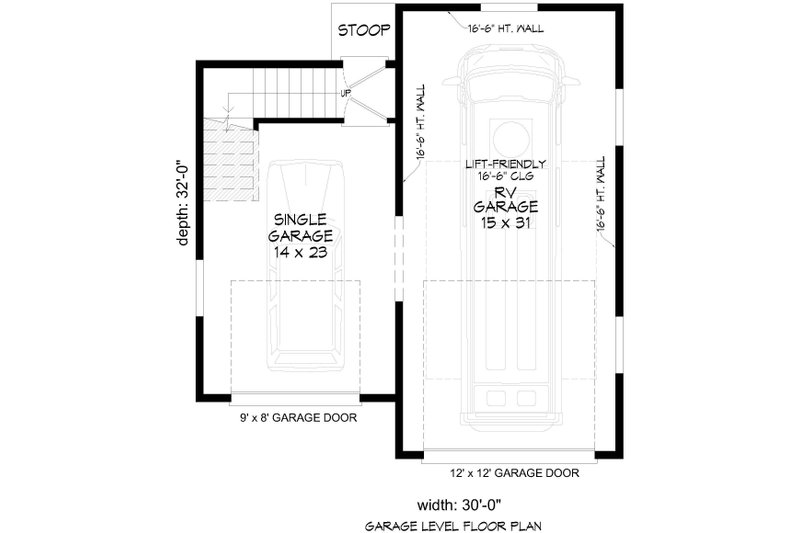 Home Plan - Floor Plan - Main Floor for Southern House Plan #932-1203, 0 bath
