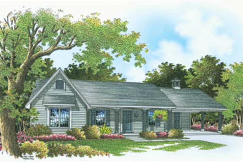 Dream House Plan - Ranch Exterior - Front Elevation Plan #45-108