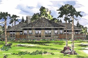 Contemporary Exterior - Front Elevation Plan #124-162