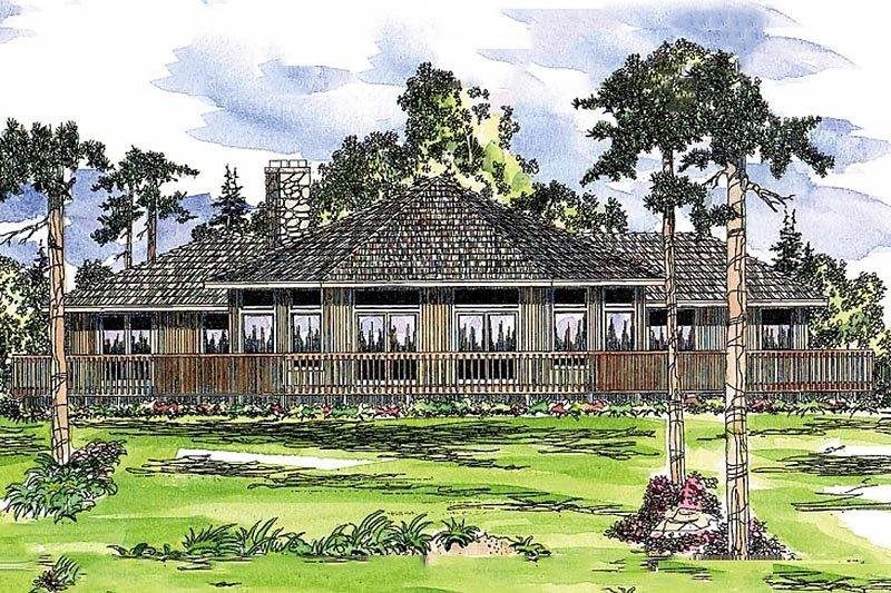 Home Plan - Contemporary Exterior - Front Elevation Plan #124-162