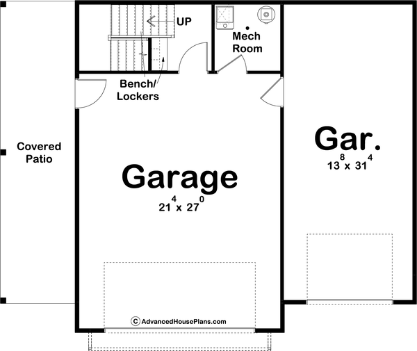 Architectural House Design - Modern Floor Plan - Main Floor Plan #455-285