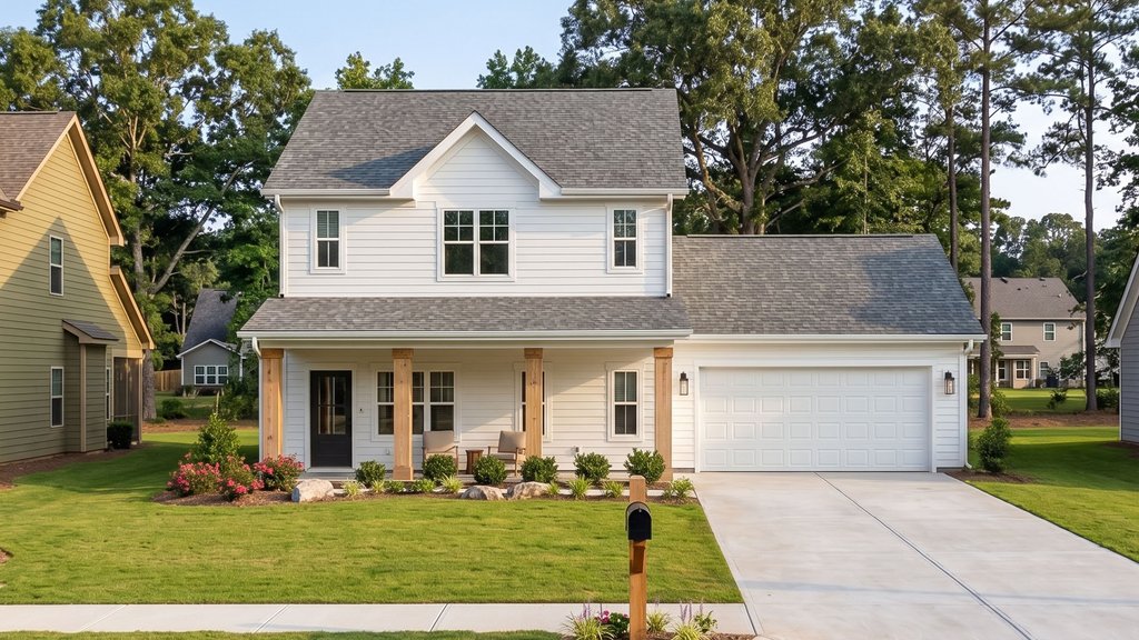 Exterior - Front Elevation 2 for Traditional House Plan #455-777 - 3 bed, 2.5 bath