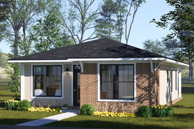 Home Plan - Exterior - Other Elevation 2 for Modern House Plan #513-2501 - 2 bed, 2 bath
