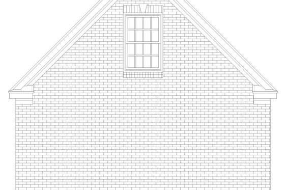 Exterior - Rear Elevation for Country House Plan #932-283, 0 bath