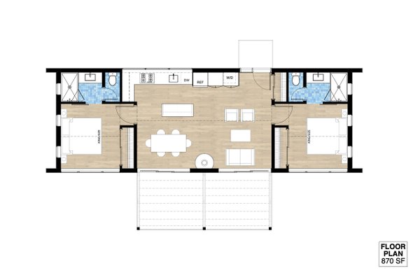 Modern Floor Plan - Main Floor Plan #933-11