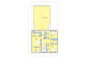 Floor Plan - Upper Floor for Modern House Plan #573-1 - 4 bed, 3 bath