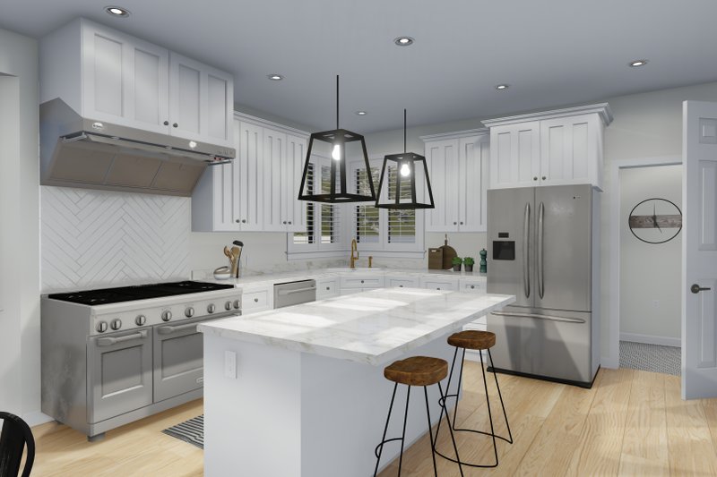 House Plan Design - Interior - Kitchen for Craftsman House Plan #1060-65 - 3 bed, 2.5 bath