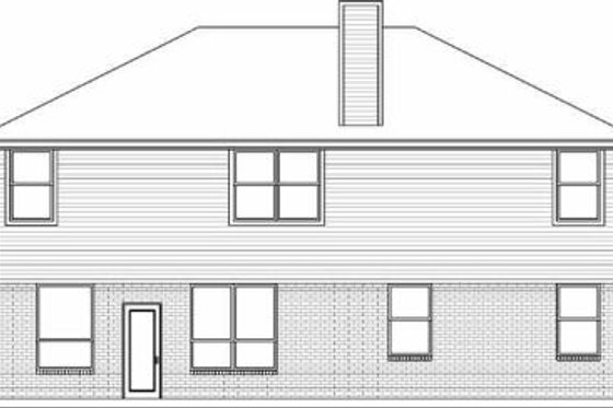 Traditional Exterior - Rear Elevation Plan #84-144