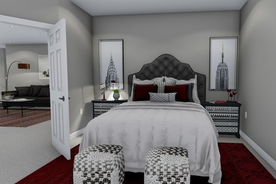 Interior - Master Bedroom for Ranch House Plan #1060-42 - 3 bed, 2 bath