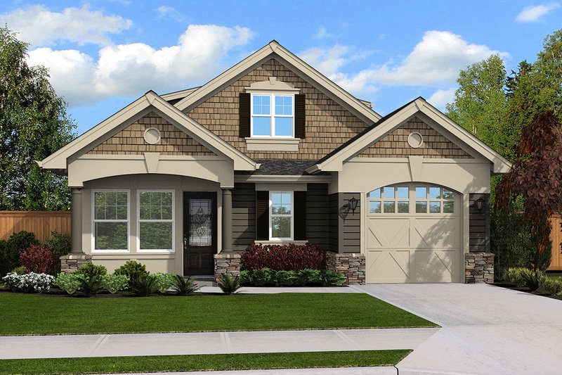 Traditional Style House Plan - 2 Beds 2 Baths 790 Sq/Ft Plan #132-220