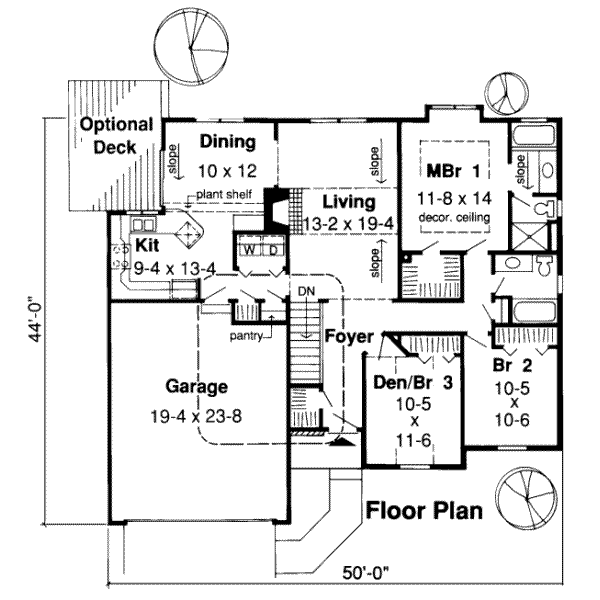 Traditional Floor Plan - Main Floor Plan #312-230