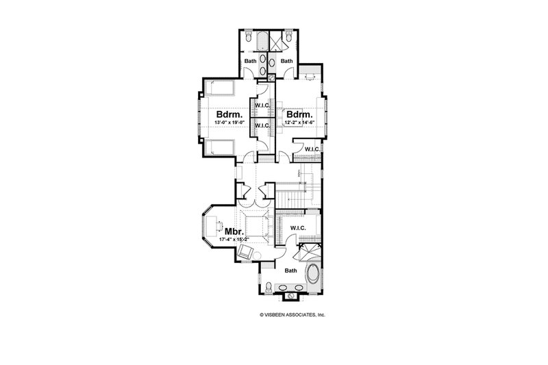 Dream House Plan - Floor Plan - Upper Floor for Farmhouse House Plan #928-447 - 4 bed, 4.5 bath