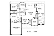 Southern Style House Plan - 3 Beds 2 Baths 2000 Sq/Ft Plan #42-213 