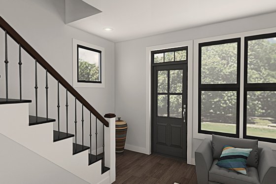 Interior - Entry for Contemporary House Plan #48-1038 - 2 bed, 1.5 bath