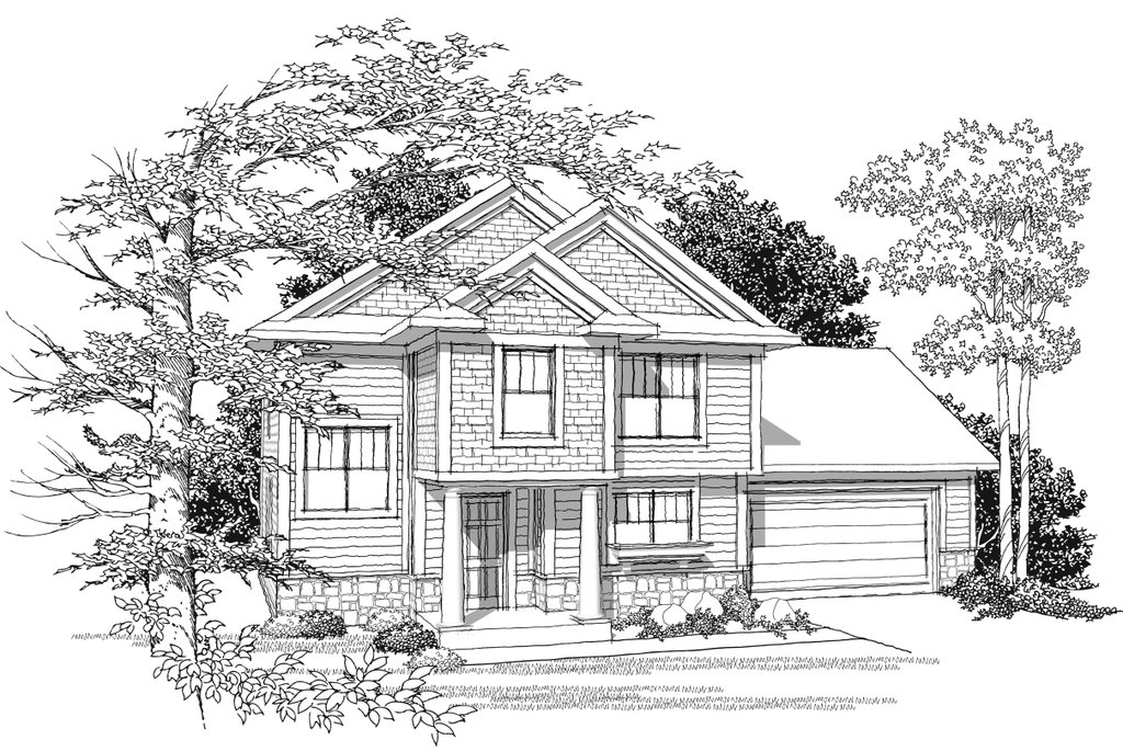 Traditional Style House Plan - 3 Beds 2.5 Baths 1650 Sq/Ft Plan #70