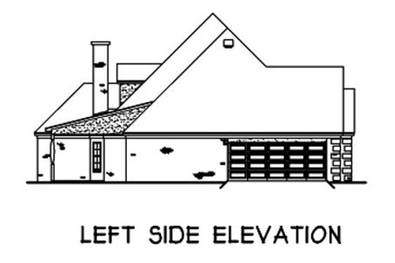 Exterior - Other Elevation for Southern House Plan #16-212 - 4 bed, 3 bath